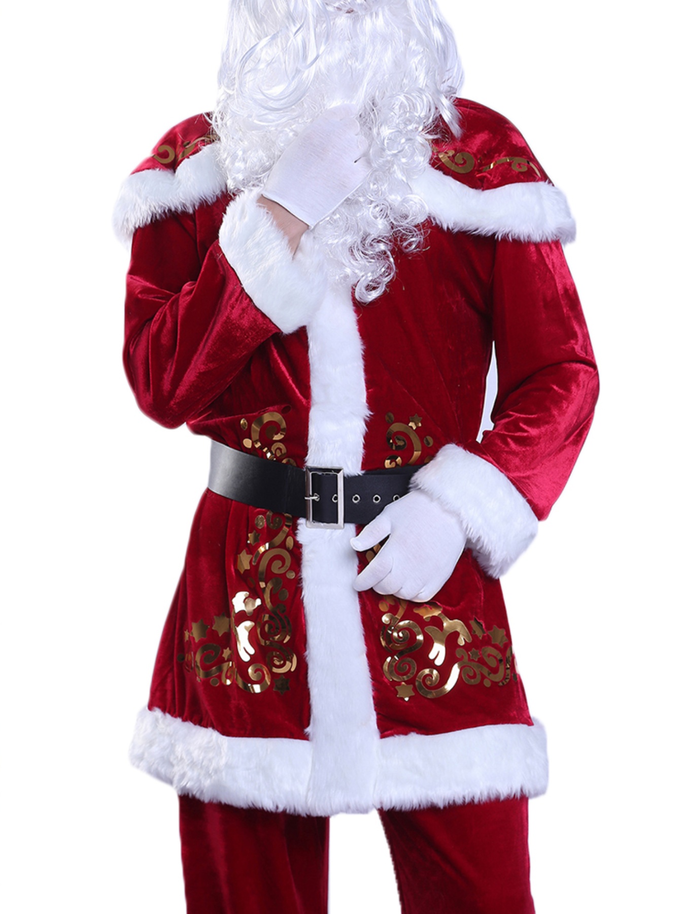 Deluxe Santa Claus Costume for Christmas